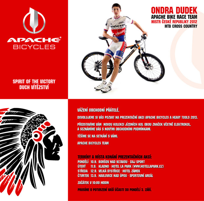 Prezentační akce Apache Bicycles a Heavy Tools 2013