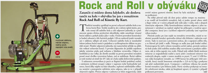 Test trenažeru Kinetic Rock and Roll v časopise Cykloservis č. 19/2011